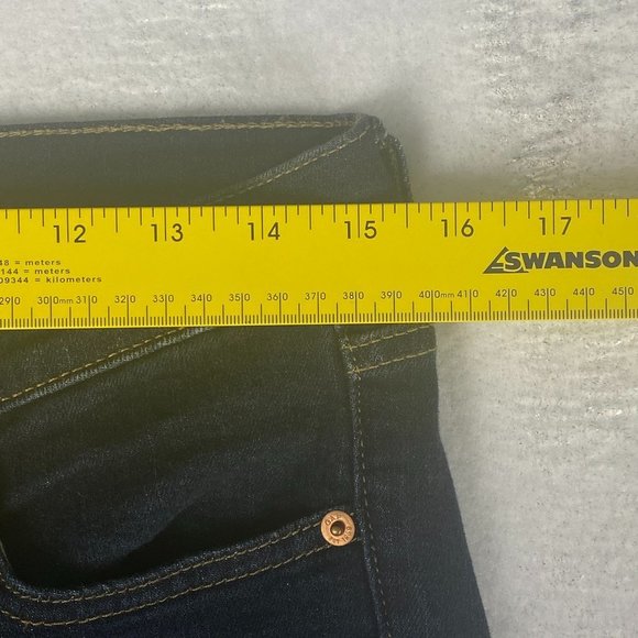 Gap Jeans Women 29 Mid Rise Real Straight Blue Stretch - Picture 7 of 13